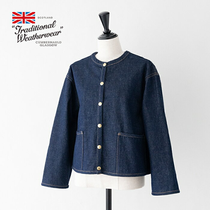 トラディショナルウェザーウェア アークリー Aライン デニム (L251BBFCO0422EM) ARKLEY A-LINE DENIM Traditional Weatherwear(レディース) *送料無料*【後払い決済不可】【ポイント10倍】期間限定 11/18 10:00〜11/27 1:59