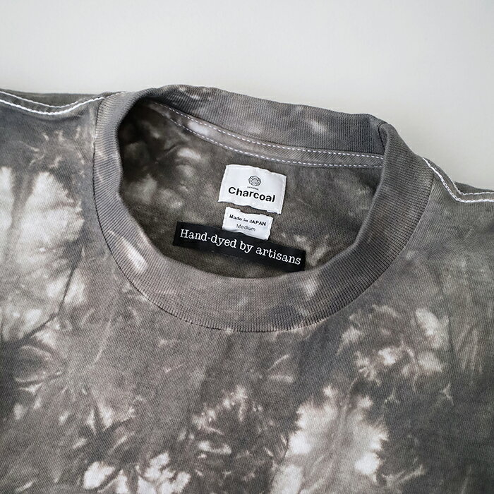 【MORE】【SALE 20%OFF】チャコール OC カットオフハンドダイTシャツ (25-01-1-018...