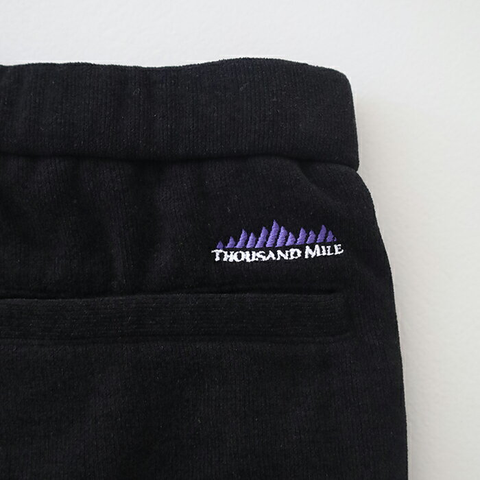 サウザンドマイル ニットフリースベルトパンツ (TM252KF00181) KNIT FLEECE BELT PANTS KNIT FREECE THOUSAND MILE(メンズ) 【2025秋冬】*送料無料*【後払い決済不可】【ポイント10倍】ポイントアップ 12/11 20:00〜12/19 1:59