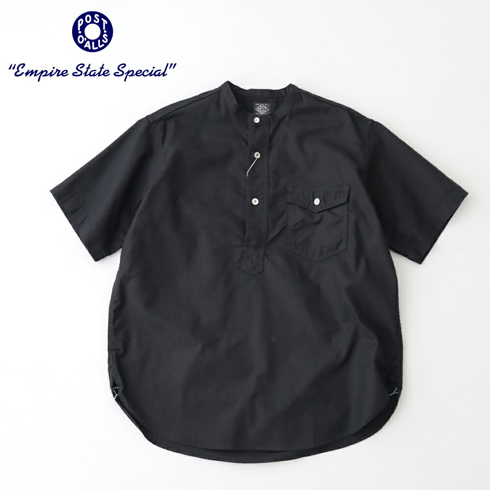Rakuten - ポストオーバーオールズ NAVY CUT~Band S/S (Panama cloth black) (3213SB PCB) Post O’Alls (Post Overalls)(メンズ) 【2026春夏】*送料無料*【後払い決済不可】【ポイント10倍】スーパーSALE 6/4 20:00〜6/11 1:59
