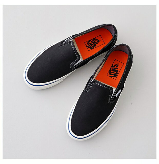 ヴァンズ スリッポン48デッキDX (VN0005UPBLA) SLIP-ON 48 DECK DX VANS(レディー...