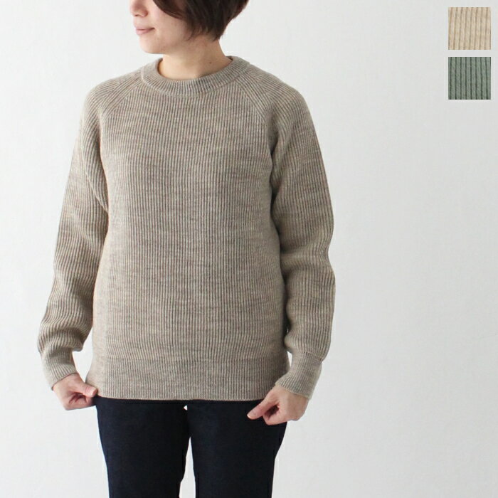 ヴァンソン エ ミレイユ 8ゲージ畦 クルーネックニット VM212WA13012 8GG AZE CREW NECK SWEATER Vincent et Mireille レディース *送料無料*【後払い決済不可】【ポイント10倍】期間限定 5/16…