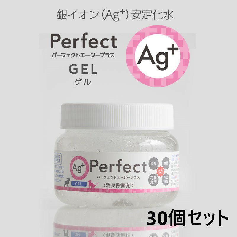 銀イオン消臭除菌剤 120g×30個 パーフェクトエージープラス(GEL) 置き型 消臭剤 無臭 無香料 部屋 ペット ゴミ箱 生ゴミ 置き型 車内 ロッカー 靴箱 トイレ 猫 タバコ 尿臭