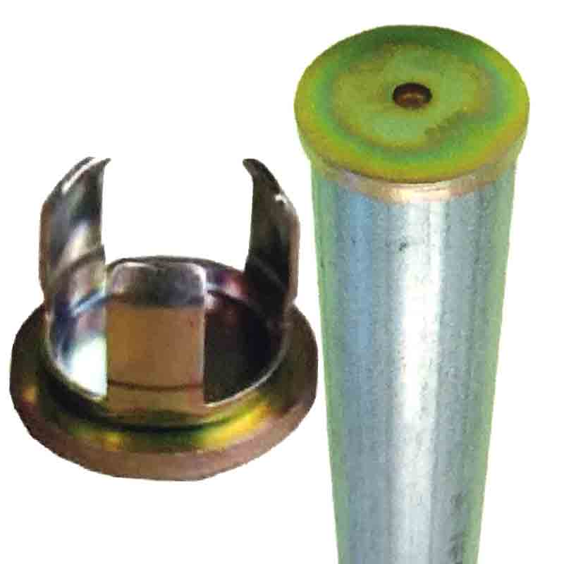 単管打込み用ヘッド 管打兄弟 10個入 J-303 48.6用 単管のヘッドにつけてハンマーで打つためのキャップ スッキリ綺麗な見栄え J販 産直 代引不可