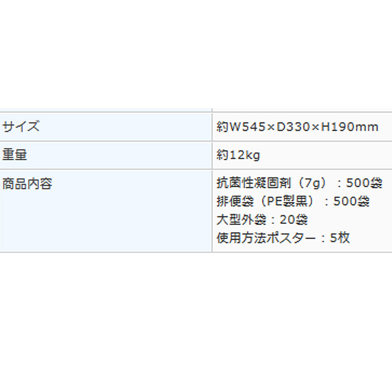 災害用 備蓄 簡易 トイレ マイレット S-500 500回分 トイレ処理セット Mylet コT 代引不可 plusys-kenchiku-10034146 プラスワイズ建築店 サンプル画像3