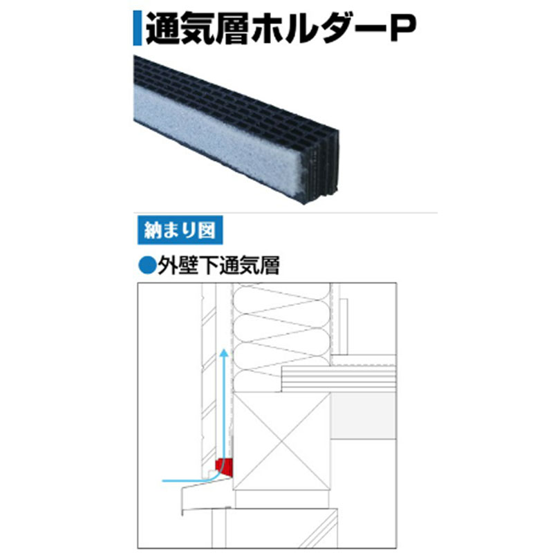 軒換気部材 通気部材 通気層ホルダーP 40本入 通気層 屋根 外壁 日本住環境 NJK アM 代引不可 個人宅配送不可
