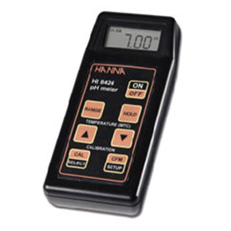 ポータブルpH ORP ℃計 HI 8424N 自動校正 スタンダード器 BNCコネクター 汎用電極 酸化還元電位 測定 ハンナ カ施 代引不可