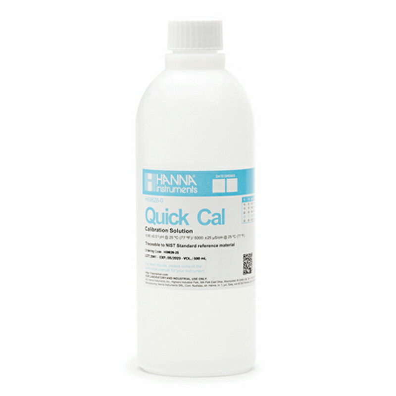 pH/EC/DO 簡易標準液 HI 9828-0 500mL 投げ込み式 多項目測定器 測定 計測 ハンナ カ施 代引不可