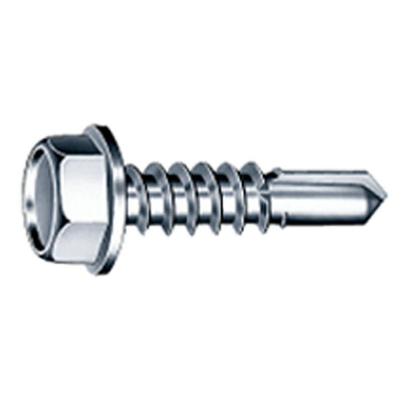 鋼板用ねじ ジャックポイント ヘックス 6カク HJC25 200本 クロムフリー 6 × 25 三価ユニクロ yamahiro..