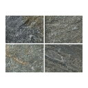 石材タイル 石英岩 フラッシュグリーン 方形材 10枚 300×300×10〜30程度 535-C 中国産 荷受リフト必須 壁材 床材 ドリーム壁材 アM 代引...
