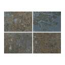 石材タイル 粘板岩 スレート マルチカラー 方形材 10枚 300×300×10〜15程度 552-C ブラジル 荷受リフト必須 床材 ドリーム壁材 アM 代引...