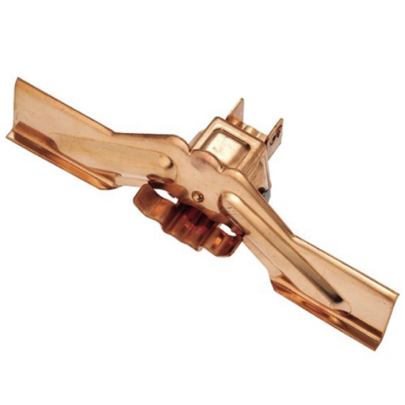 Rakuten - 雪止金具 瓦棒用 D-322 アトラスII三晃式 304ステン 生地 0166500 後付け 羽根つき 屋根 降雪 雪止め 北別 スワロー 代引不可