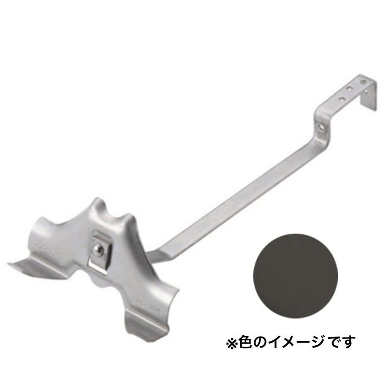 樂天商城 - 雪止金具 金属瓦用 D-332 メタル加工富士型 304ステン ブラック 0178500 先付け 羽根つき 屋根 降雪 雪止め 北別 スワロー 代引不可