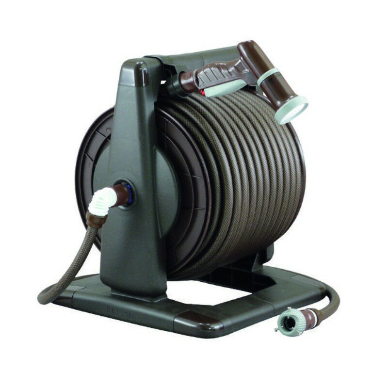 アーバン 12mm 30m巻 URB4-Q407R ブラウン ホースリール さらさら耐圧ホース 散水...