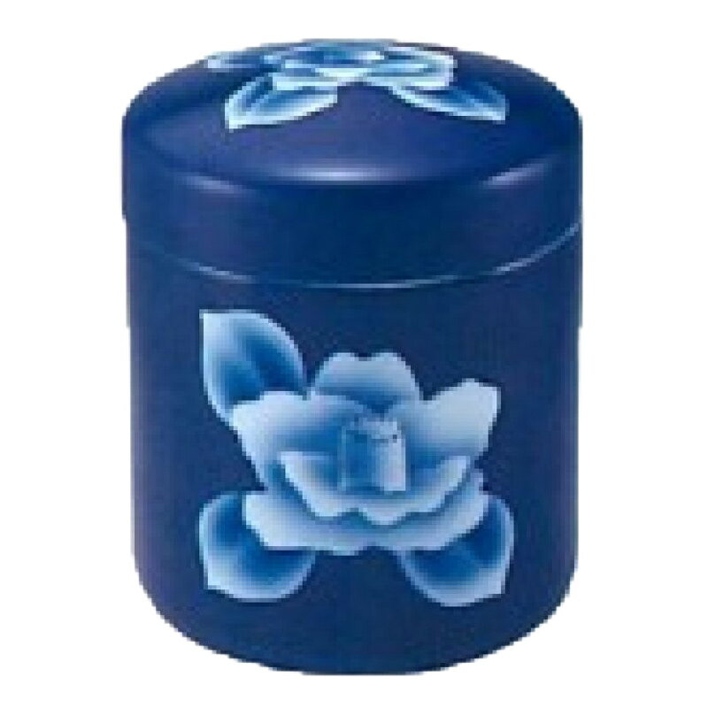Urn - 骨壷 瑠璃孔雀 45024 6寸 和柄 日本 絵 画 仏具 仏前 葬祭 葬式 Funeral 骨 葬儀 マイ骨つぼ T陶 代引不可