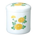 骨壷 花柄 新菊 45033 5寸 和柄 日本 絵 画 仏具 仏前 葬祭 葬式 Funeral 骨 葬儀 マイ骨つぼ T陶 代引不可