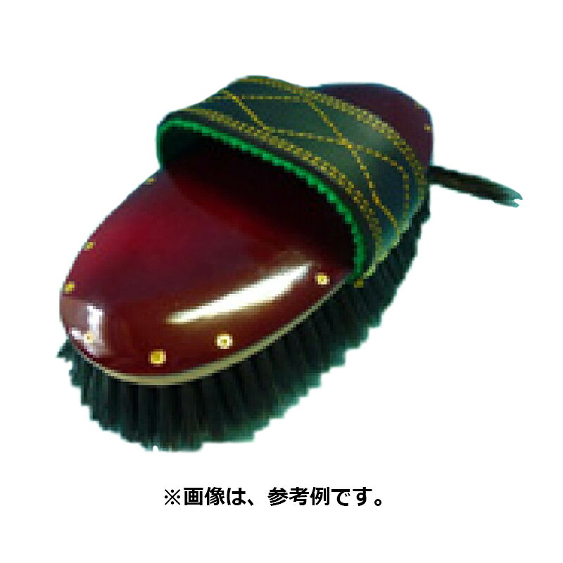 ハンドブラシ 牛馬ブラシ 毛櫛 ISS-No.11 機械植え 猪毛 70m/m 板厚29 長さ195 巾85 毛質 細い 行数11 ヌメ革 イノウエ商工D