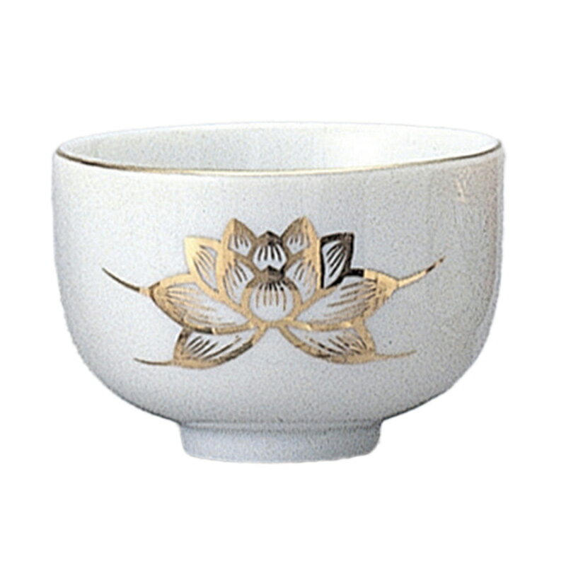千茶 金ハス 31009 2.4寸 和柄 日本 絵 画 仏具 仏前 供養 葬祭 葬式 Funeral 葬儀 T陶 代引不可