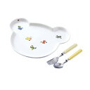 お食べ初め すこやか食器アニマル クマ型ランチ皿 38002 和柄 日本 絵 画 仏具 仏前 供養 葬祭 葬式 Funeral 葬儀 T陶 代引不可