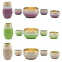 OLIVIA Latte 5具足 2.6寸 ベージュ グリーン ラベンダー 仏具 後飾り 葬祭 用品 仏前 日本製 葬祭 慰霊 葬儀 ハK 代引不可