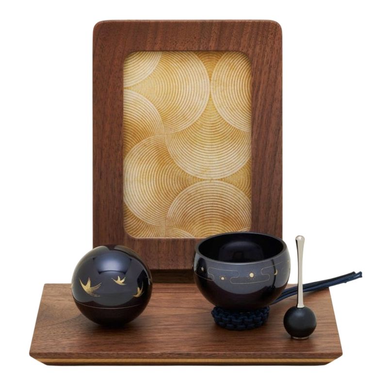 音心具セット 大空 かたみいれ おりん フォトフレーム トレイ 仏具 後飾り 葬祭 用品 仏前 日本製 葬祭..