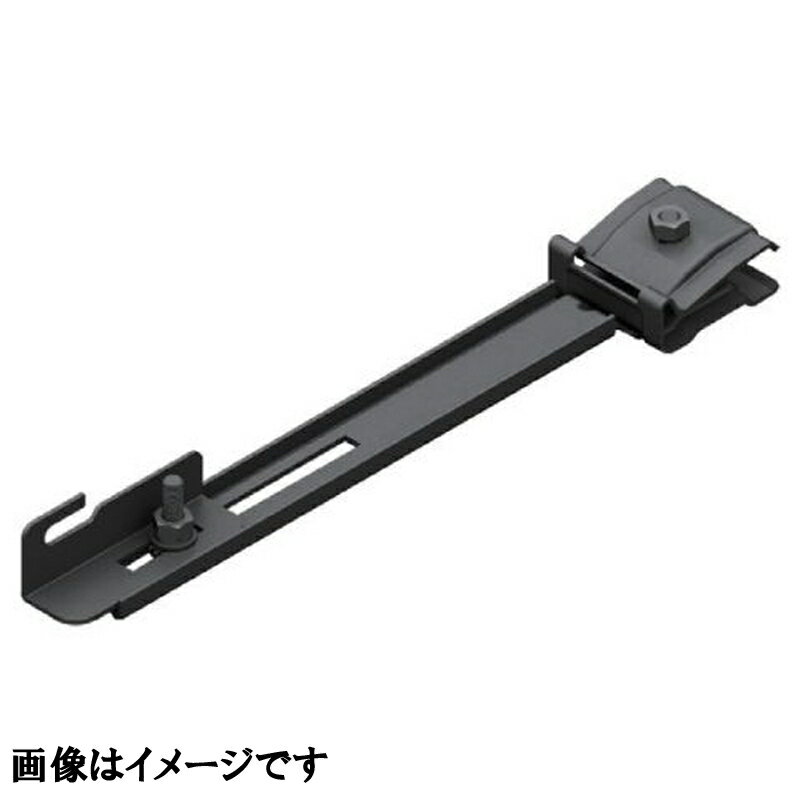乐天商城 - 雪止金具 ネットメル 取付金具 横葺用 ロング 高耐食鋼板 ブラック 1602712 羽根つき 屋根 降雪 雪止め スワロー 代引不可