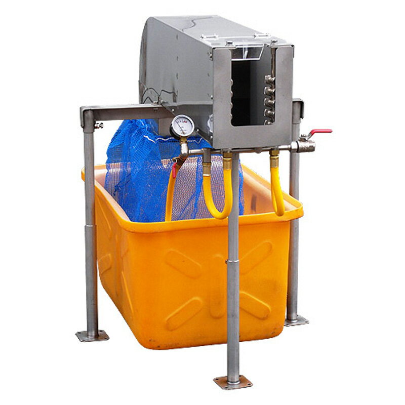 ねぎ 皮むき機 N40EDR 600x850x595-860mm 水洗い 皮むき 同時作業 低騒音 水回収タンク付き めくら判4..