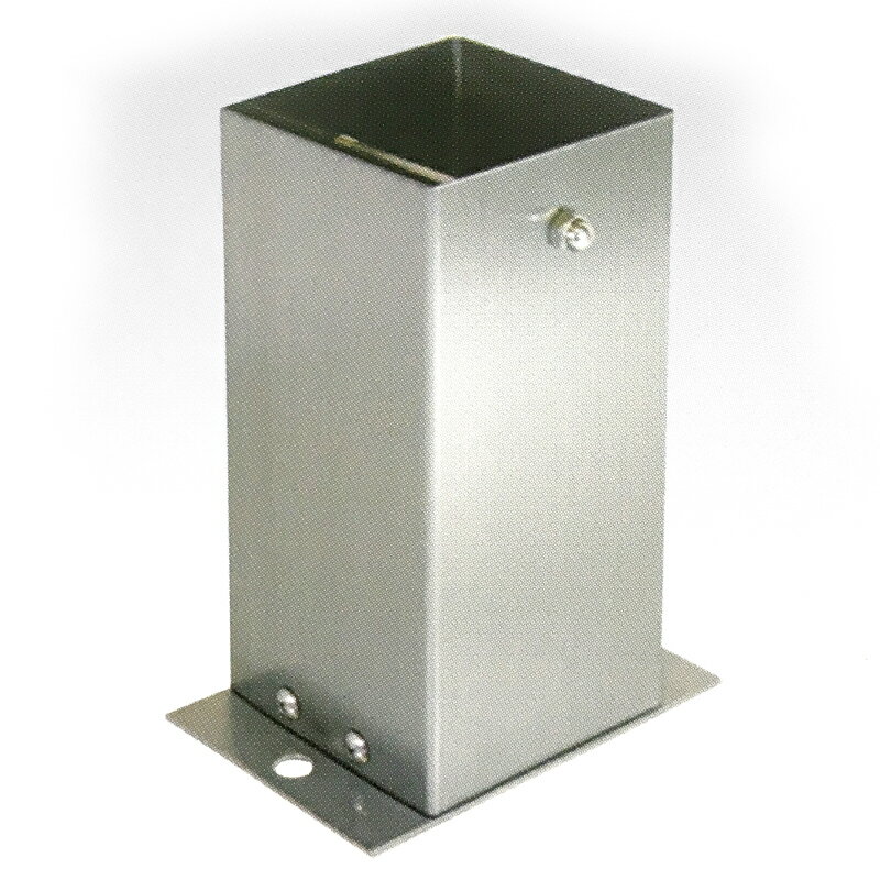 装飾柱脚金物 6個入 120角 SB120 ストレート ステンレス製 柱受金物 西潟 アMD