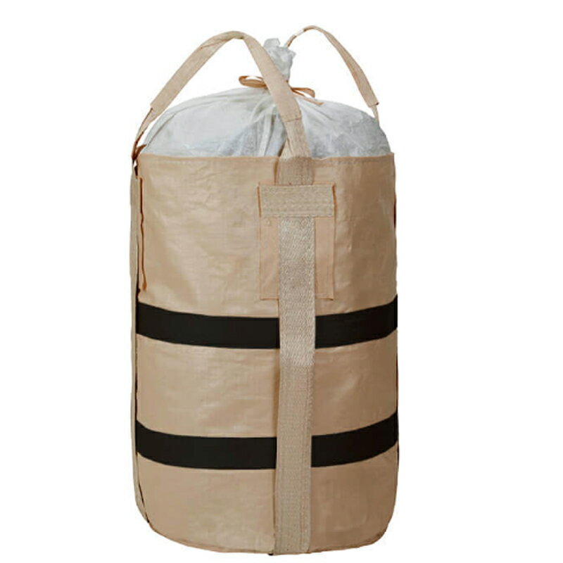 丸型 フレコンバッグ 10枚入 200L Drum900KHR-C 550x900 耐荷重1000kg 工事 土木 収穫 ふくなが 代引不可