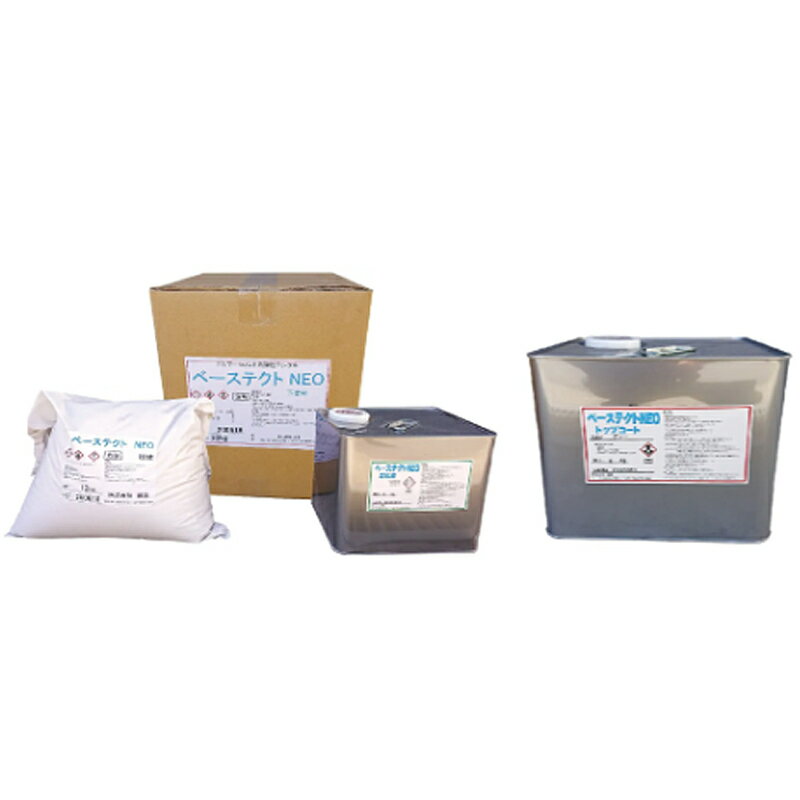 住宅基礎仕上塗材 ベーステクトNEO レギュラー 下塗20kg+トップコート10kg 御影黒 住宅基礎コンクリート補修 NSP 代引不可 個人宅配送不可