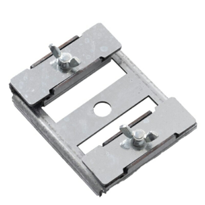 外構鉄ベース枠固定金具 ジョイント 100巾 4個入 8215028 スリット固定金具 蝶ボルトで固定 NSP 代引不可 個人宅配送不可