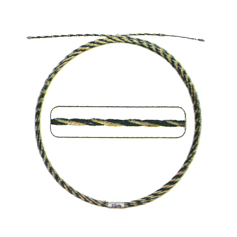 通線ワイヤー 撚線数2本 20m ロッド径5.3mm 最大荷重250kg D2-G0020 入線 呼び線 リード 電設道具 シムコH