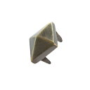 飾鋲 角 偏芯飾鋲 真鍮地 本磨き 16x14mm 50個 M2321 門金具 エイト 北別 アM 代引不可
