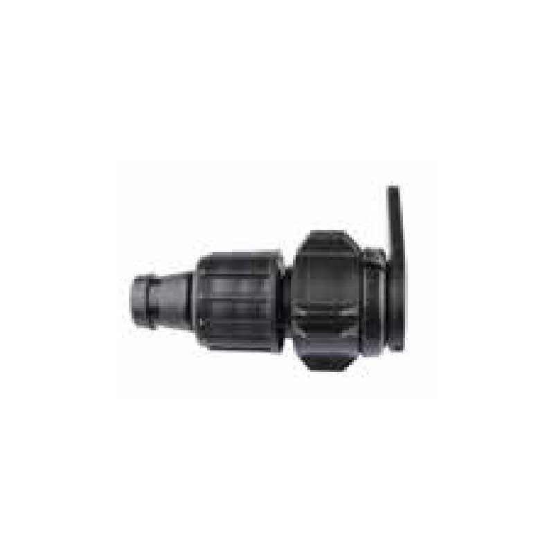 部品 16mm 点滴チューブ用 ナット式継手 フラットホース取出しスタート 40mm-50mm用 LF-LN-R16 点滴か..