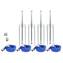 立上りスプリンクラー 二脚式NP スプリンクラーなし 4本立セット 40mmサニーホース 立上り管50cm×二脚50cm NPH-404S0-W55 イリテック...