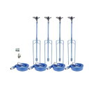 立上りスプリンクラー 二脚式NP ホースセット 4本立セット 40mmサニーホース 立上り管50cm×二脚50cm NPH-404S6-W55 露地イリテック ...