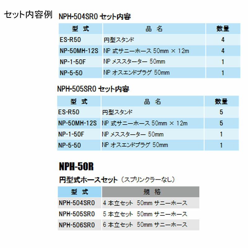 立上りスプリンクラー 円型式スプリンクラーホースセット スプリンクラーなし 6本...