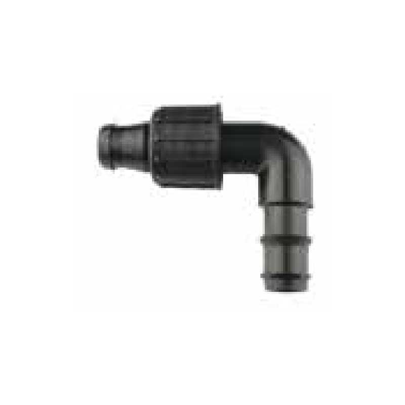 部品 16mm 点滴チューブ用 ナット式継手 バーブエルボスタート 16mm チューブ×13mm ST-R1613BL イチゴ トマト 点滴かん水 イリテック カ施 代不 個人宅配送不可
