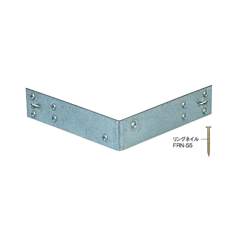 【代引不可】【50枚】金折り金物 釘止めかね折り金物 KL-210 [隅通し柱と2方向の胴差を接合します] 082..