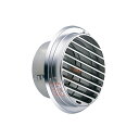 【12個】 換気口 防火ダンパー付 ステンレス製 丸型ガラリ ビス脱着式 UK-SBV150BFD-DK 電解研磨処理 宇佐美工業 アMD
