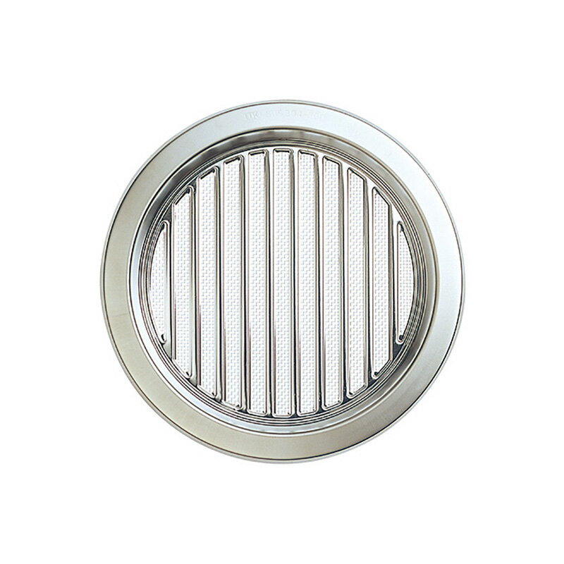 【30枚】 換気口 自然給排気口部品 床下換気口 ステンレス製 (杉) 丸型ボックス (後付施工) 金網あり U..