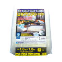 UV クリアシート 2.7×3.6m 透明 糸入り 6枚 日本製 紫外線劣化防止剤配合 耐候性 軽量 仕切カーテン 埃除け防止 萩工 代引不可 個人宅配送不可