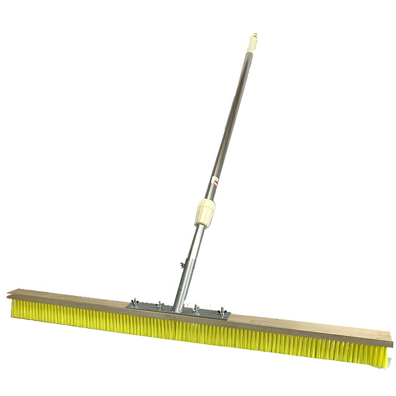 刷毛引きハケ 土間刷毛 SET ナイロン 900mm 3行 柄+ハケセット 950-1500mm 土間作業 清掃 宮谷製作所 三冨 代引不可