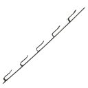 窓囲い金物 十手型 10本入 5段 920mm 3尺 鉄 ブロンズカラー 窓枠取付け 冬囲い金物 雪 風 雨 保護 アMD