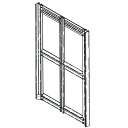ビニールハウスドア テイペットドアEX ドア枠のみ 10幅枠 10x23 1000x2300mm 2枚入 TD-EX-10x23 東都興業 タS 代引不可 個人...