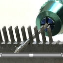 ヤスリのみ 超極細ダイヤモンドヤスリ 10本セット LX 角ロング 0.9-1.0mm 粗度200-800 狭細部加工 Iダ 代引不可