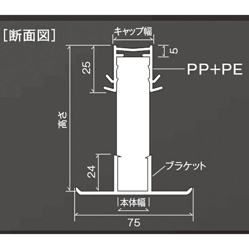 エキスパンタイTP20 H80 グレー キャップ幅20 L=1500 駐車場用目地材 メジ材 タイセイ 代引不可