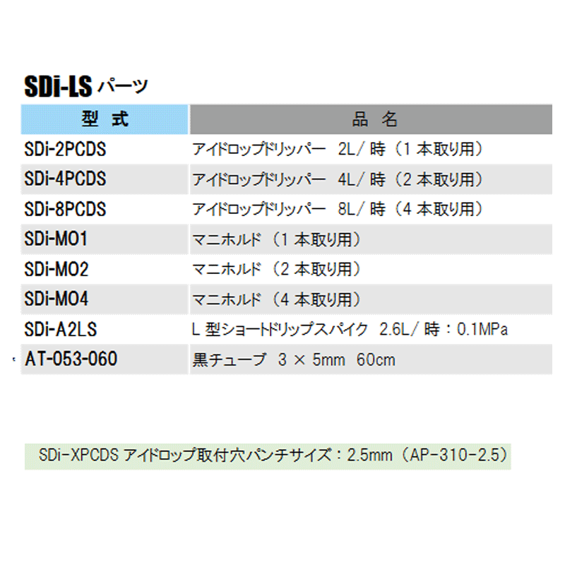 アイドロップL型ショートスパイクセット 1本取り×2L/時 スパイク1本 圧力補正機構+...