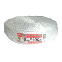 5巻 国産 荷造紐 白 荷造りロープ 8mm×100m 溶着品 FR-6310 荷物 の 荷造り 梱包 紐 ロープ 信越工業 代引不可