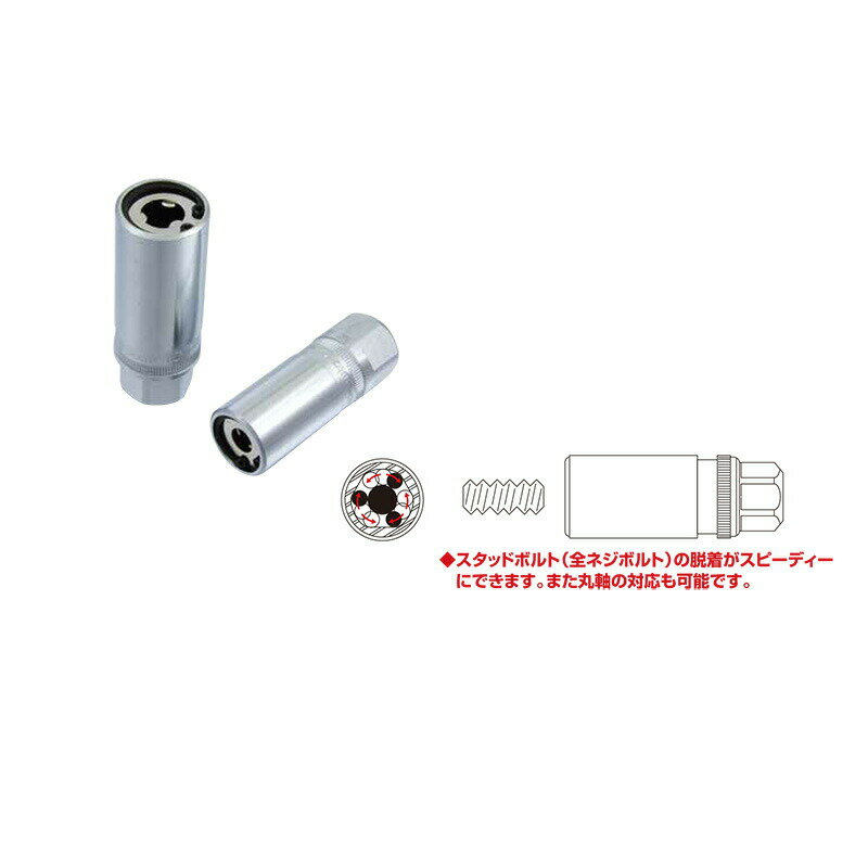 部品のみスタッドプーラー 6241120 12mm スタッドボルト 丸軸対応 スエカゲツール SEK-TOOLS 三冨D